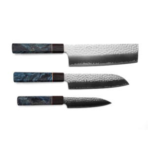 seki kyuba kata santoku nakiri petty messer set mediterran blau