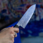 Seki Kyuba SHIN Chef’s Santoku 18cm – Mediterranean Blue Seki Kyuba SHIN Chef’s Santoku 18cm – Mediterranean Blue