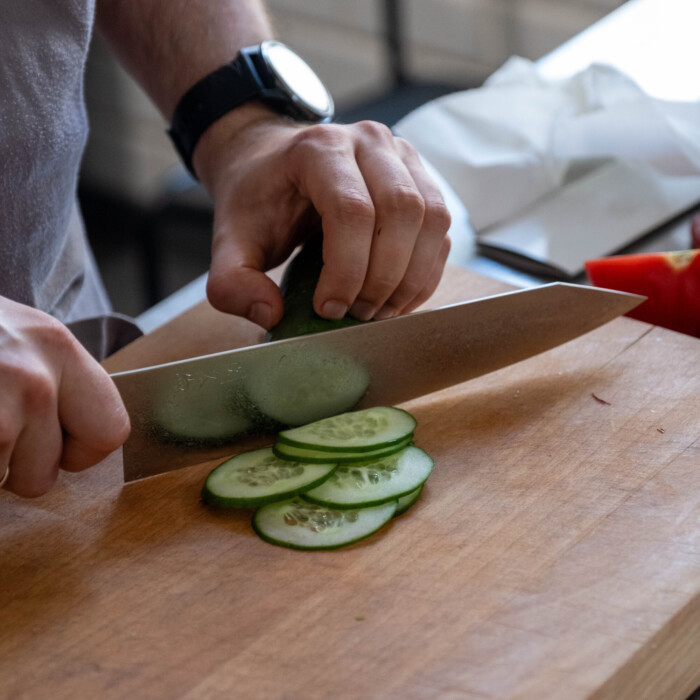 Seki Kyuba SHIN Kochtopf Kiritsuke 24cm - Mittelmeerblau
