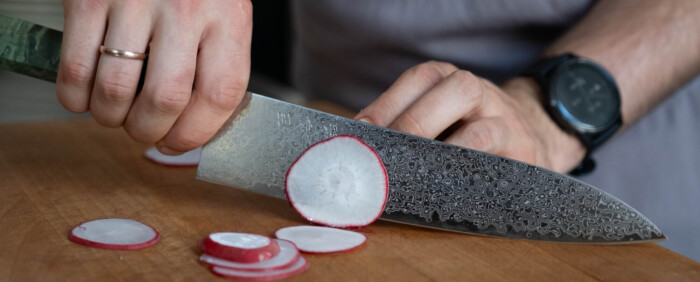 Seki Kyuba SHIN Chef’s Gyuto 21cm – Mediterranean Blue