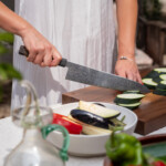 Seki Kyuba SHIN Japanese Kitchen Knife Gyuto 24cm Natural Brown