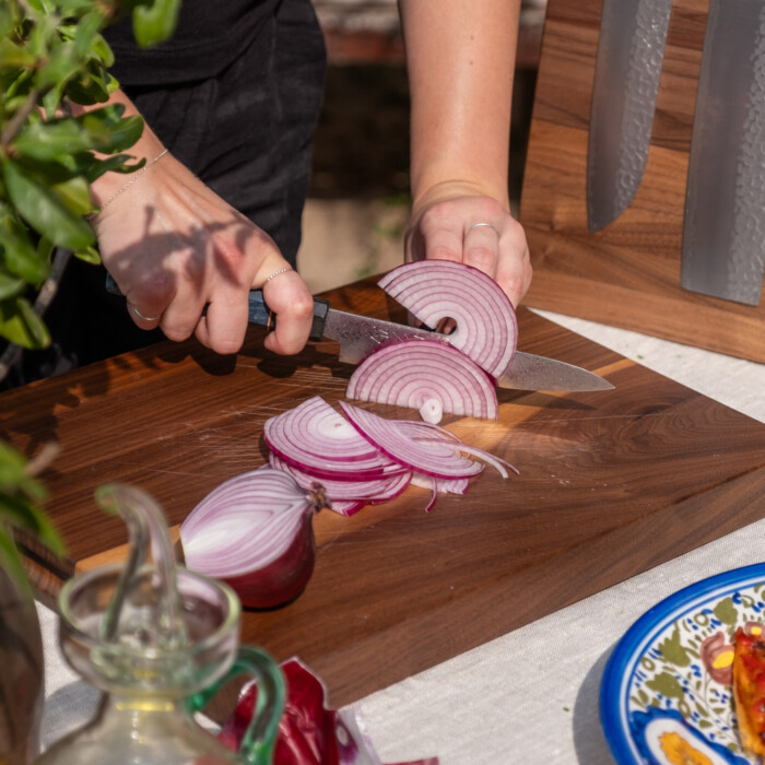 Seki Kyuba SHIN Japanese Kitchen Knife Petty Mediterranean Blue Seki Kyuba SHIN Japanese Kitchen Knife Petty Mediterranean Blue