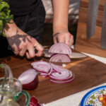 Seki Kyuba SHIN Japanisches Küchenmesser Petty Mediterranean Blue