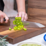 Seki Kyuba SHIN Japanese Kitchen Knife Kiritsuke 21cm Mediterranean Blue