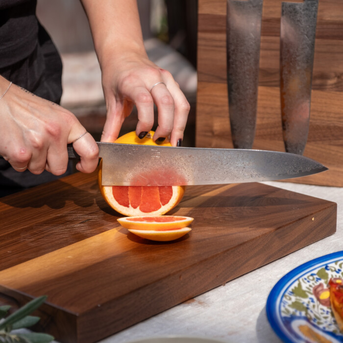 Seki Kyuba SHIN Japanese Kitchen Knife Kiritsuke 21cm Mediterranean Blue