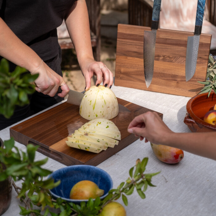 Seki Kyuba SHIN Japanese Kitchen Knife Gyuto 21cm Natural Brown