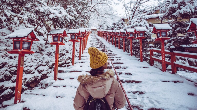 Japan in winter time