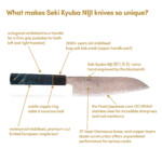 What's in the Seki Kyuba NIJI knives?