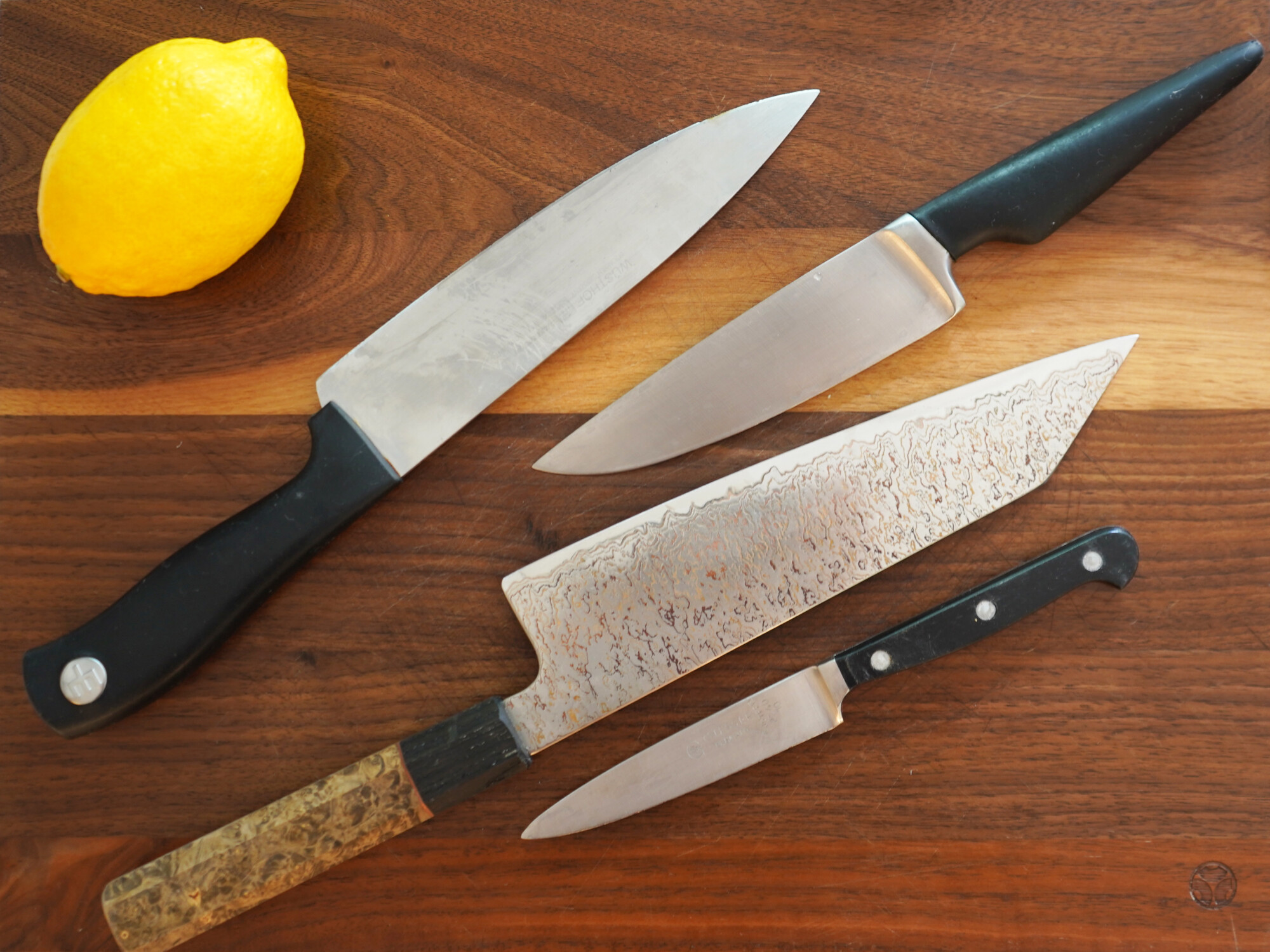 knife types german japenese unibody bolster no bolster tang