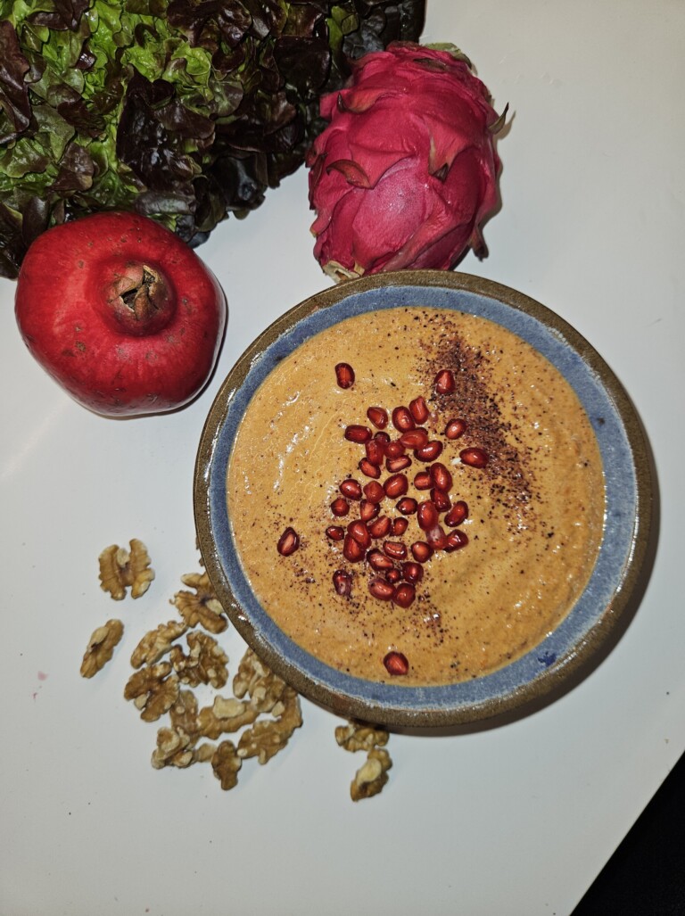 muhammara (Roasted Red Pepper & Walnut Dip)